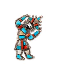 Zuni Silver and Mosaic Inlay Rainbow Man Ring