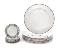 A Group of Eighteen Table Articles Diameter of largest 13 inches. — 20TH/21ST CENTURY