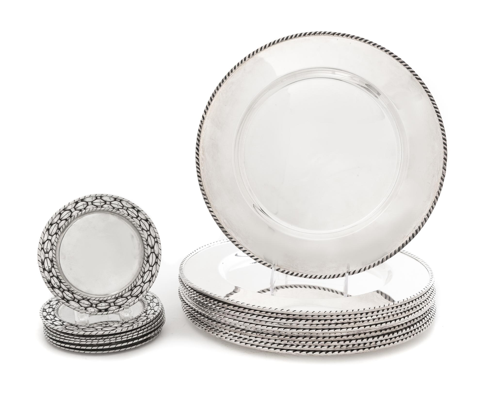 A Group of Eighteen Table Articles Diameter of largest 13 inches. — 20TH/21ST CENTURY