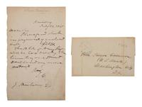 [POLITICS]. 3 letters signed by John FREMONT, Simon CAMERON, and Edwin STANTON.
