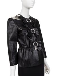 Gucci Black Leather Jacket, 2010s