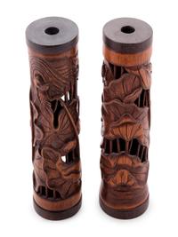 A Pair of Chinese Bamboo Parfumiers