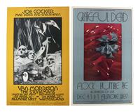 [MUSIC - POSTERS]. SINGER, David, artist. Complete set of 66 SIGNED posters designed for the Fillmore West Ballroom, San Francisco, California. 1969-1971.