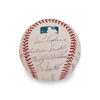 A 1969 Chicago Cubs Team Signed Autograph Baseball - 17 Signatures (Beckett Authentication Services)