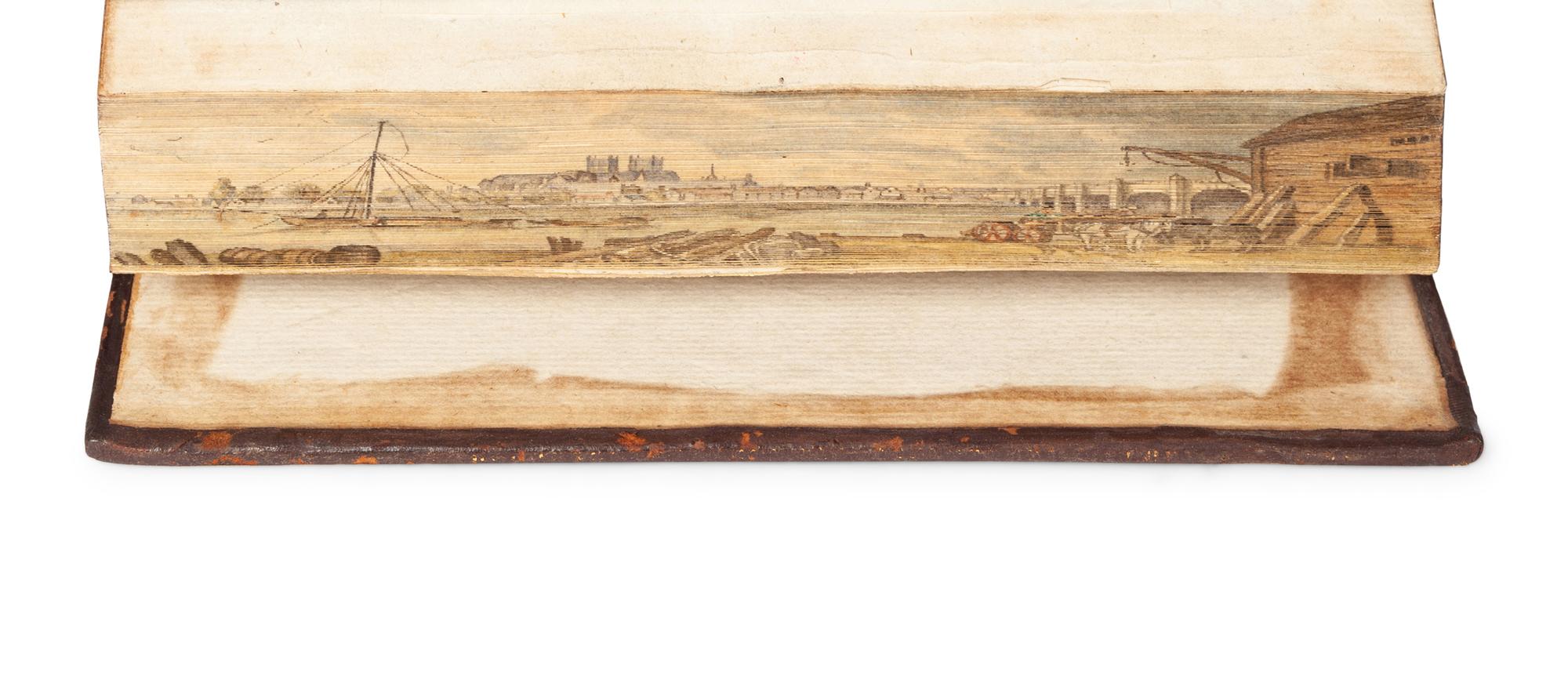 [FORE-EDGE PAINTING]. HYDE, Edward Earl of Clarendon (1661-1723). Characters of Eminent Men . London: for R. Faulder, 1793.