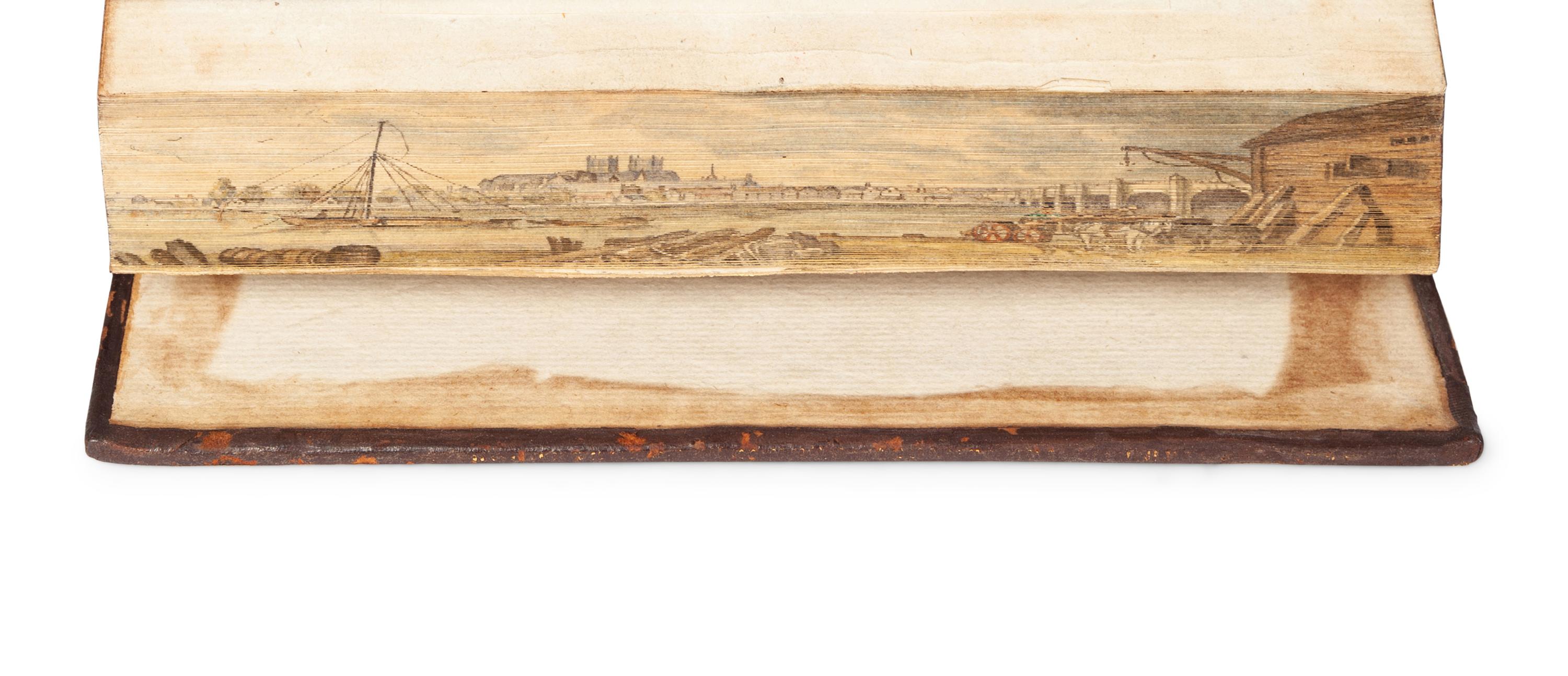 [FORE-EDGE PAINTING]. HYDE, Edward Earl of Clarendon (1661-1723). Characters of Eminent Men . London: for R. Faulder, 1793.
