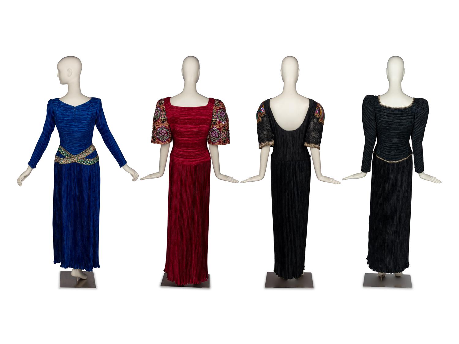 Four Mary McFadden Gowns