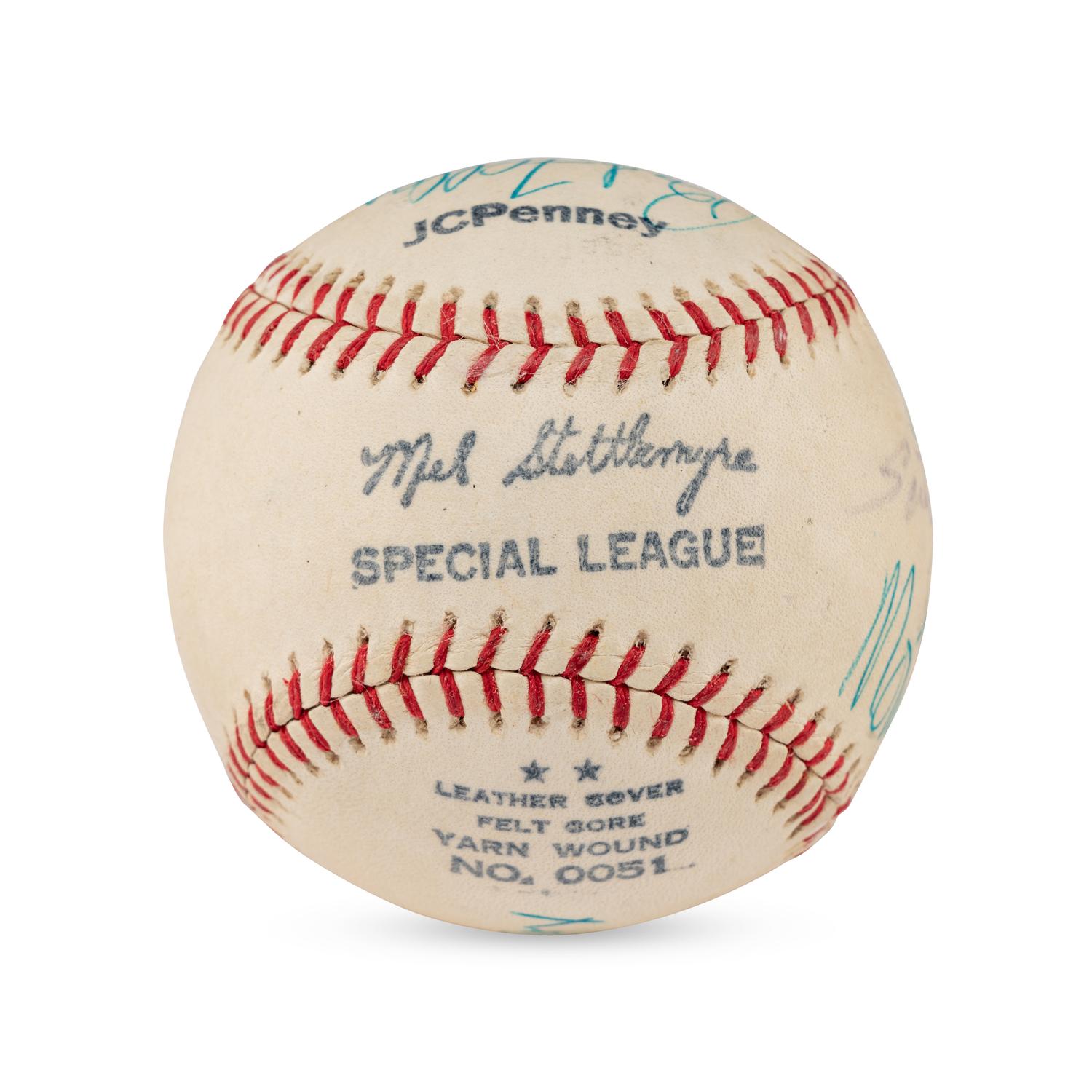 A Multi Signed Autograph Baseball Featuring Satchel Paige and Additional Hall of Famers (Beckett Authentication Services Letter of Authenticity)