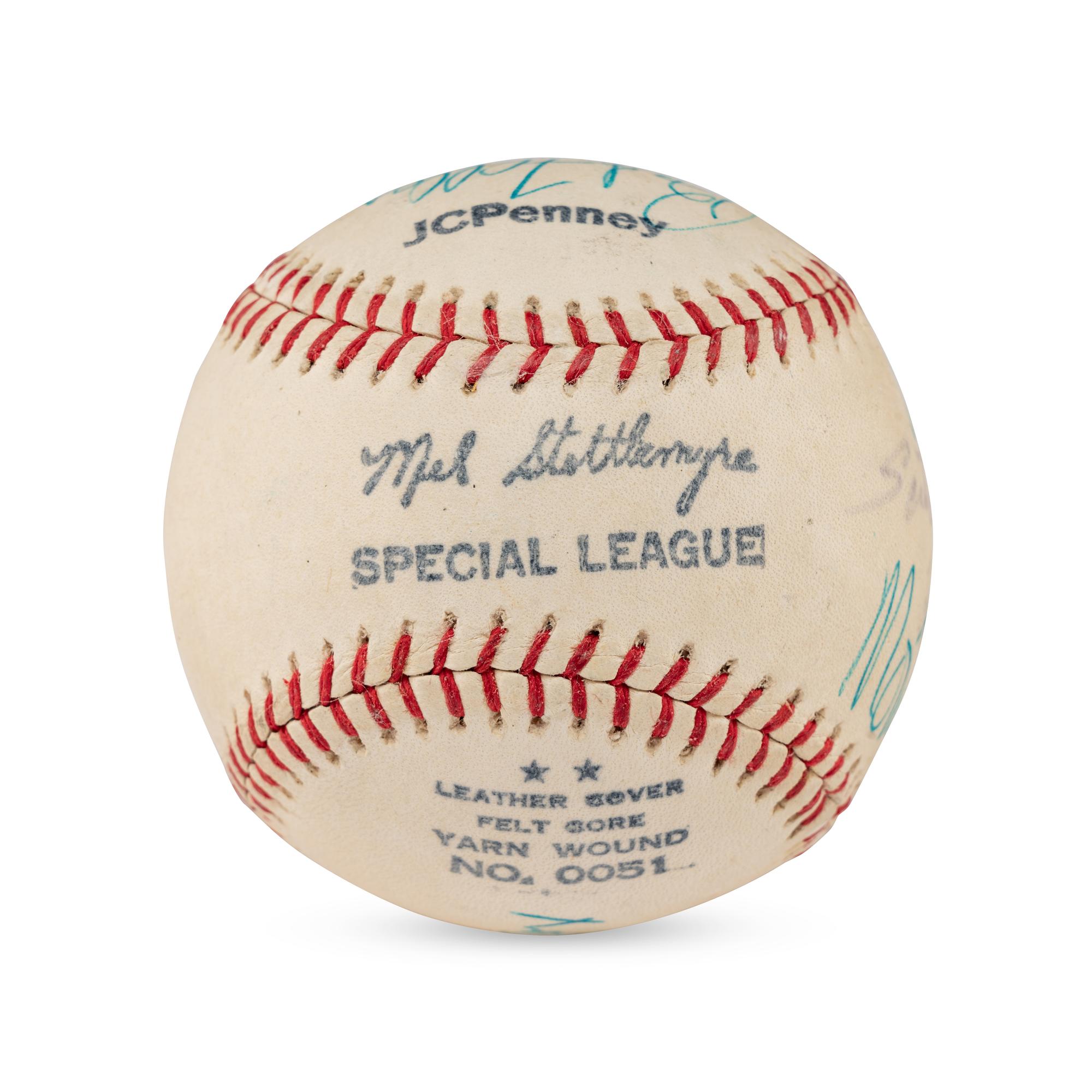 A Multi Signed Autograph Baseball Featuring Satchel Paige and Additional Hall of Famers (Beckett Authentication Services Letter of Authenticity)