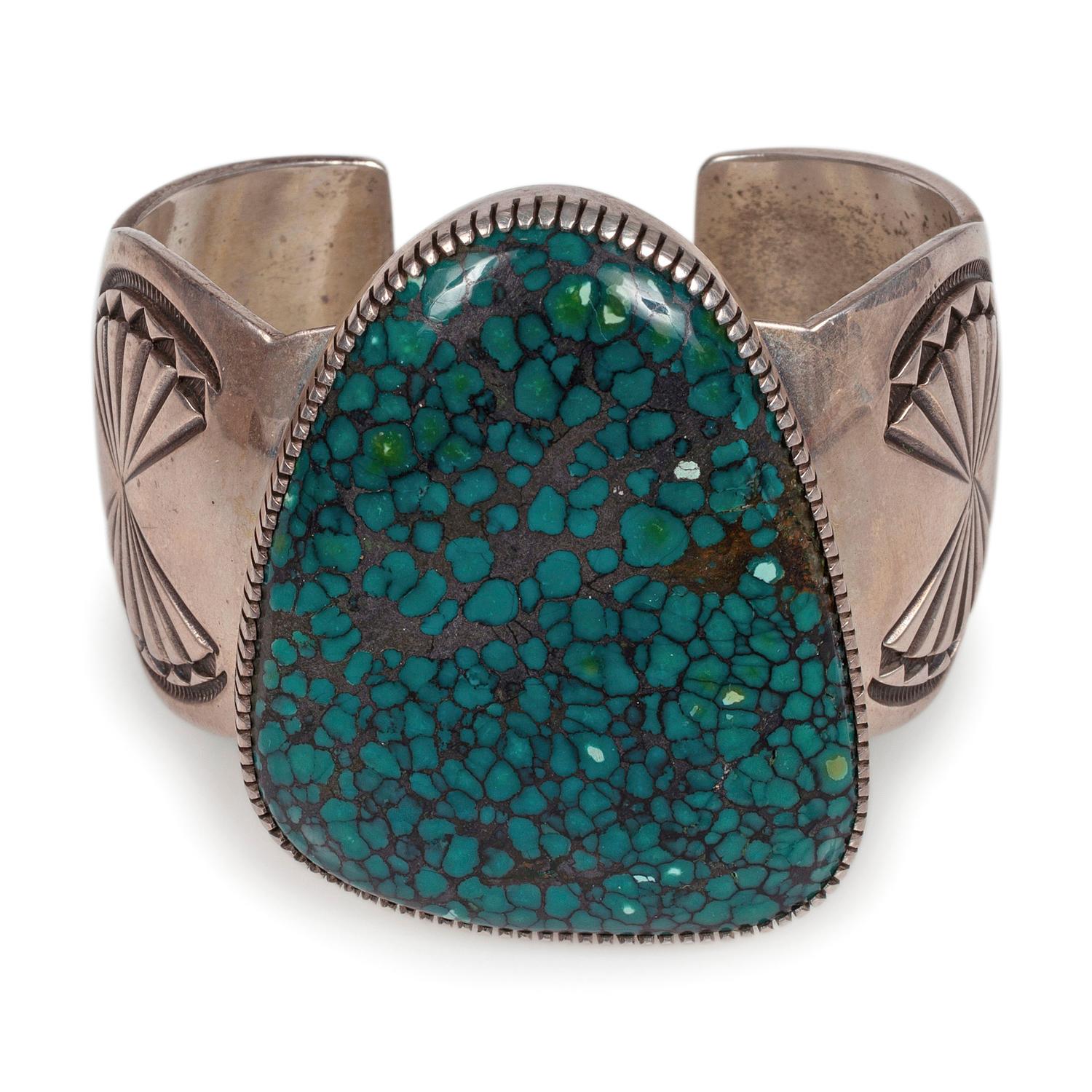 Sterling Silver and Turquoise Cuff Bracelet