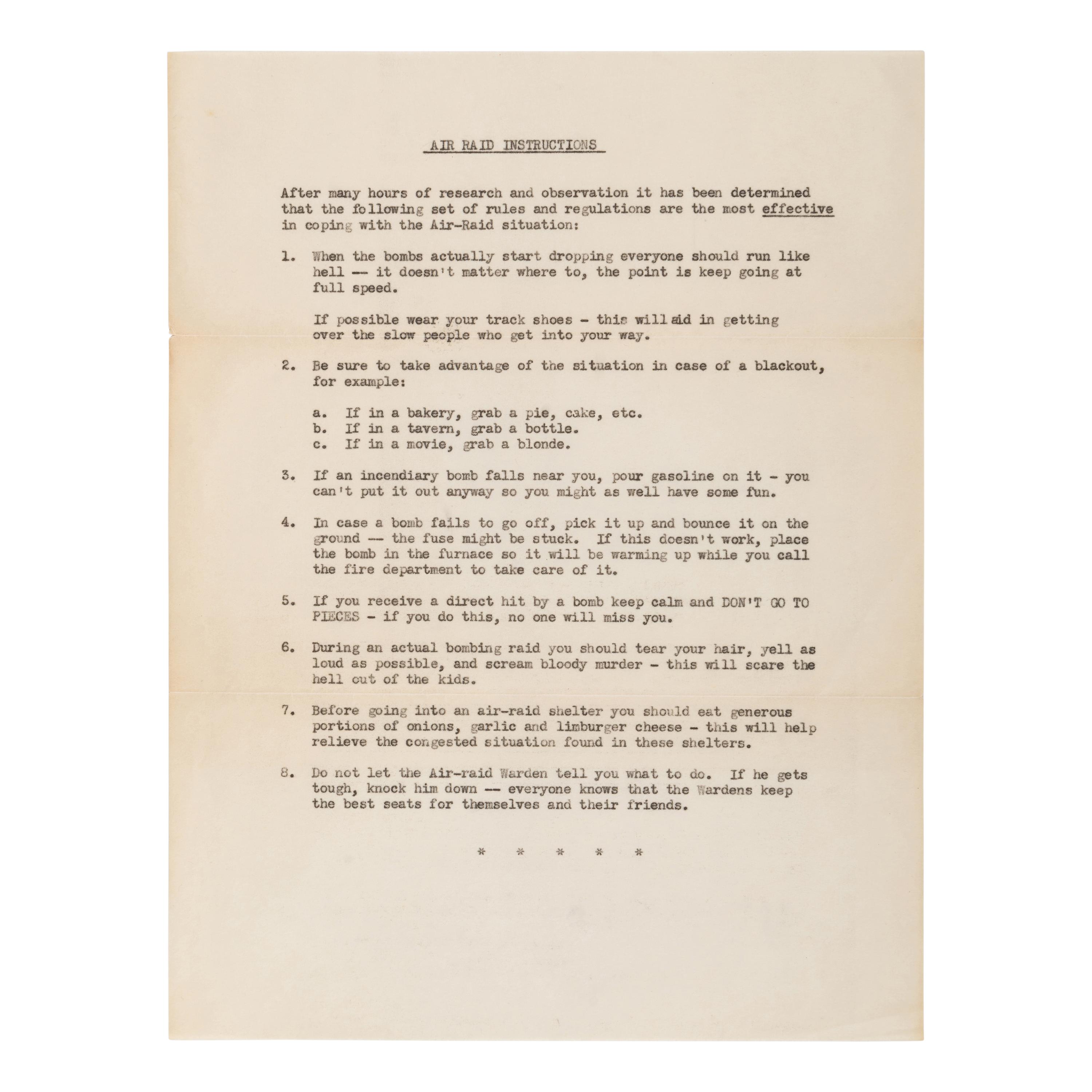 [WWII]. A small archive of official White House documents from the files of White House secretary Myrtle Bergheim, relating to the attack on Pearl Harbor and other pre- and postwar events, comprising: