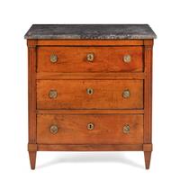 A Louis XVI Marble-Top Commode