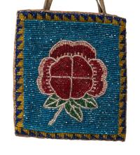 Plateau Beaded Flat Bags, Spring Flowers