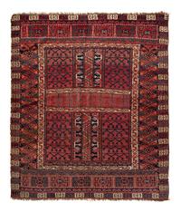 A Turkoman Hatchli Wool Rug