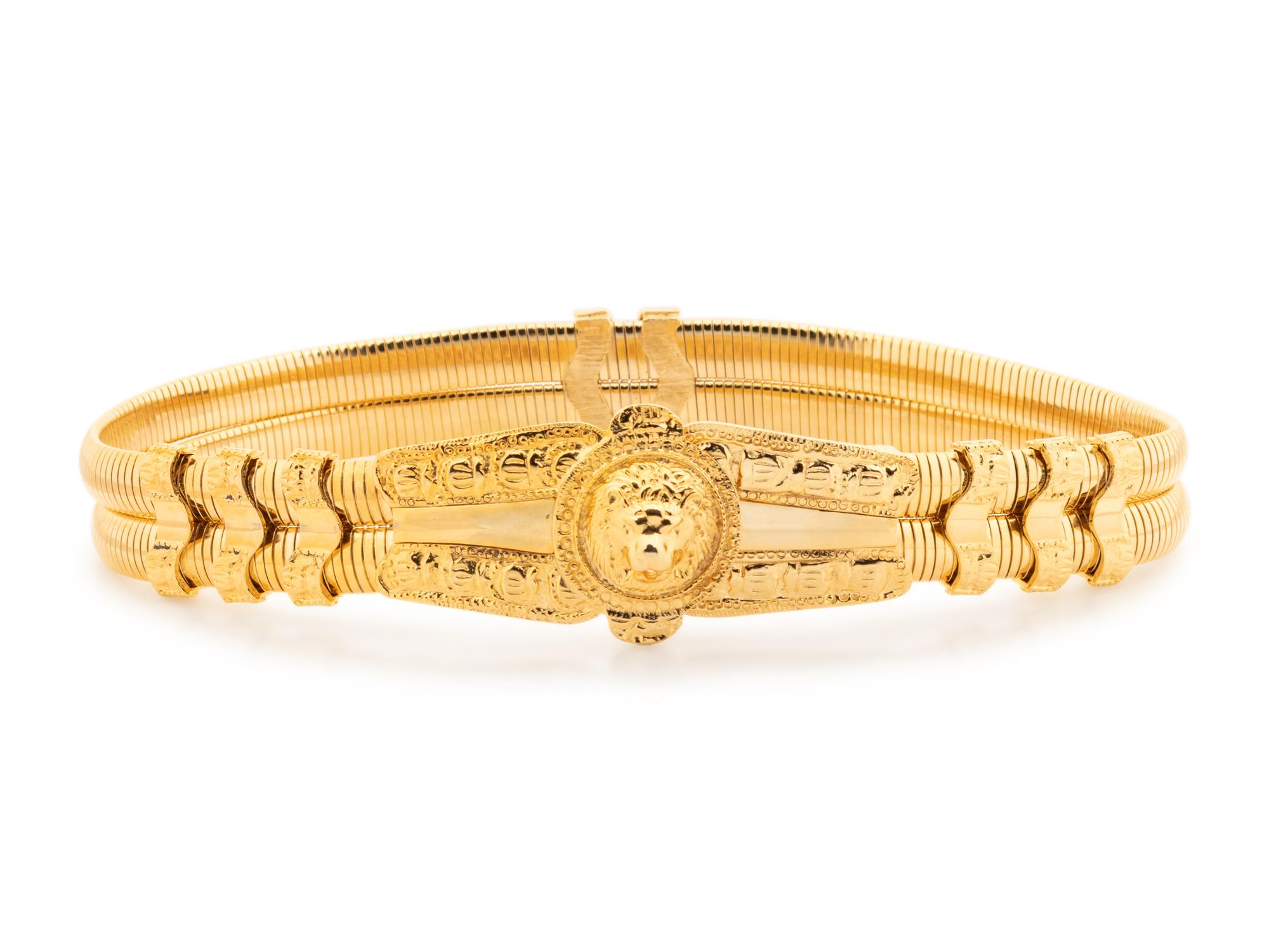 Collection of Five Belts; Three Judith Leiber, One Ferragamo, One Hermès, 1992