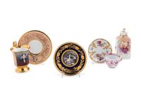 Six Continental Porcelain Articles