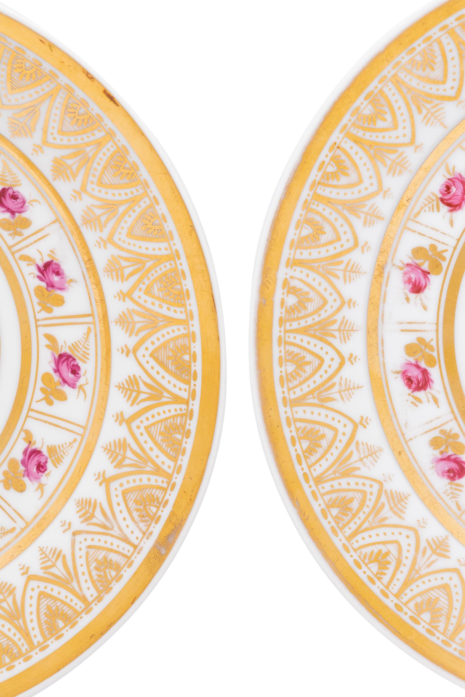 A Pair of Paris Porcelain Plates