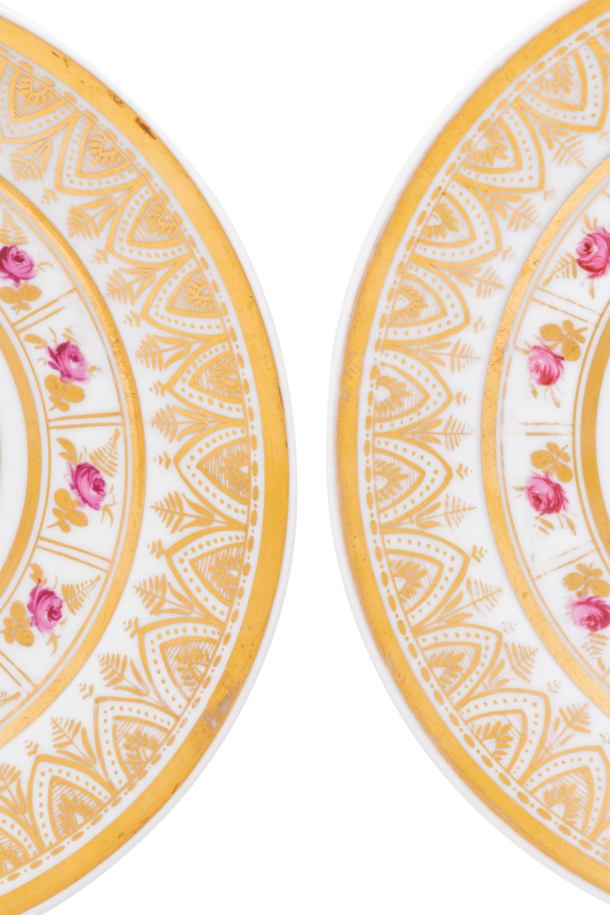 A Pair of Paris Porcelain Plates