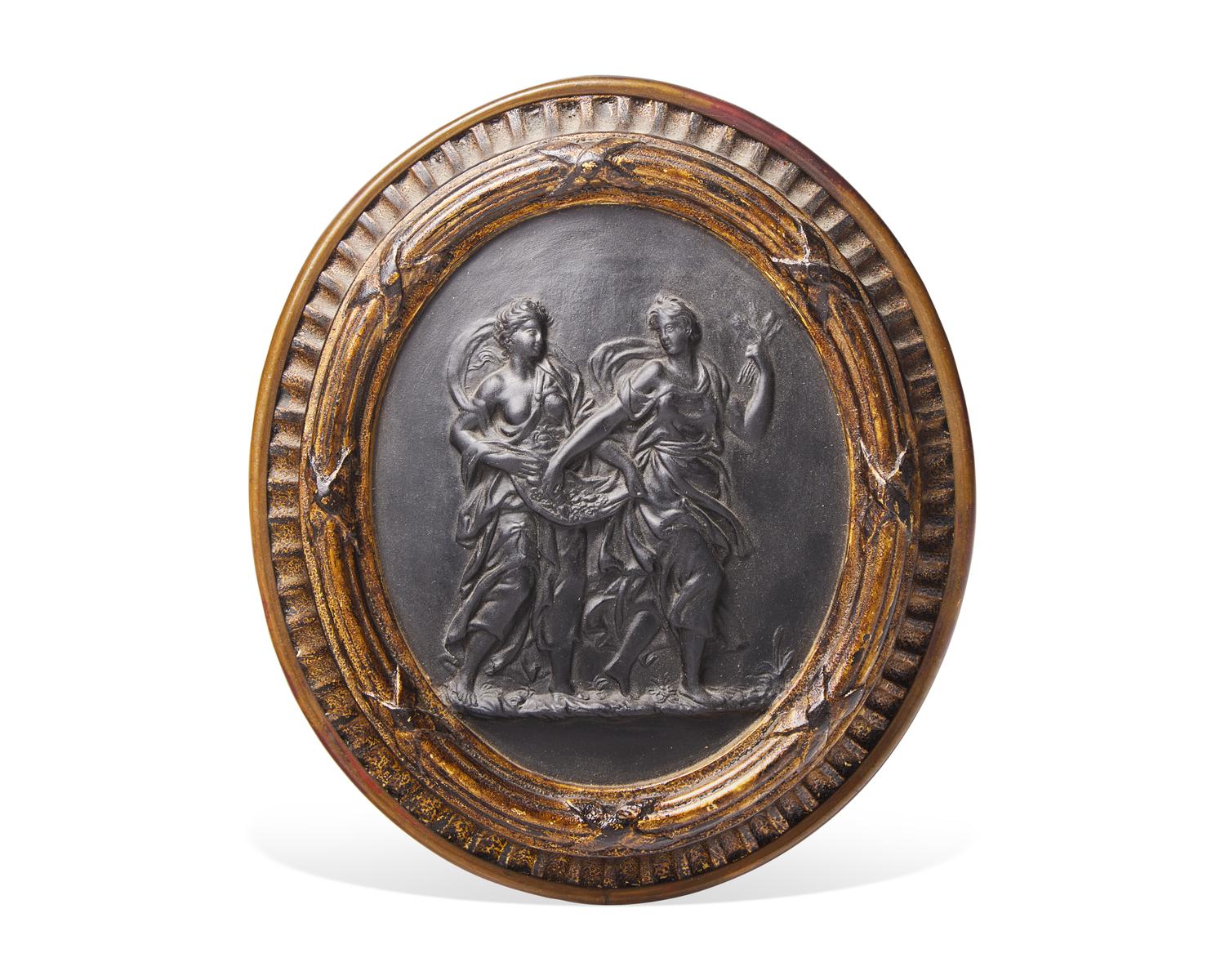A Wedgwood Black Basalt Medallion