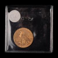A 1909 Indian Head $5 Gold Coin