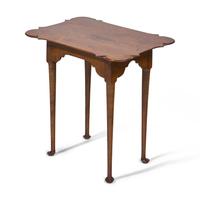 A Queen Anne Style Tiger Maple Porringer Top Tea Table