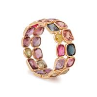 MULTIGEM AND COLORED DIAMOND RING