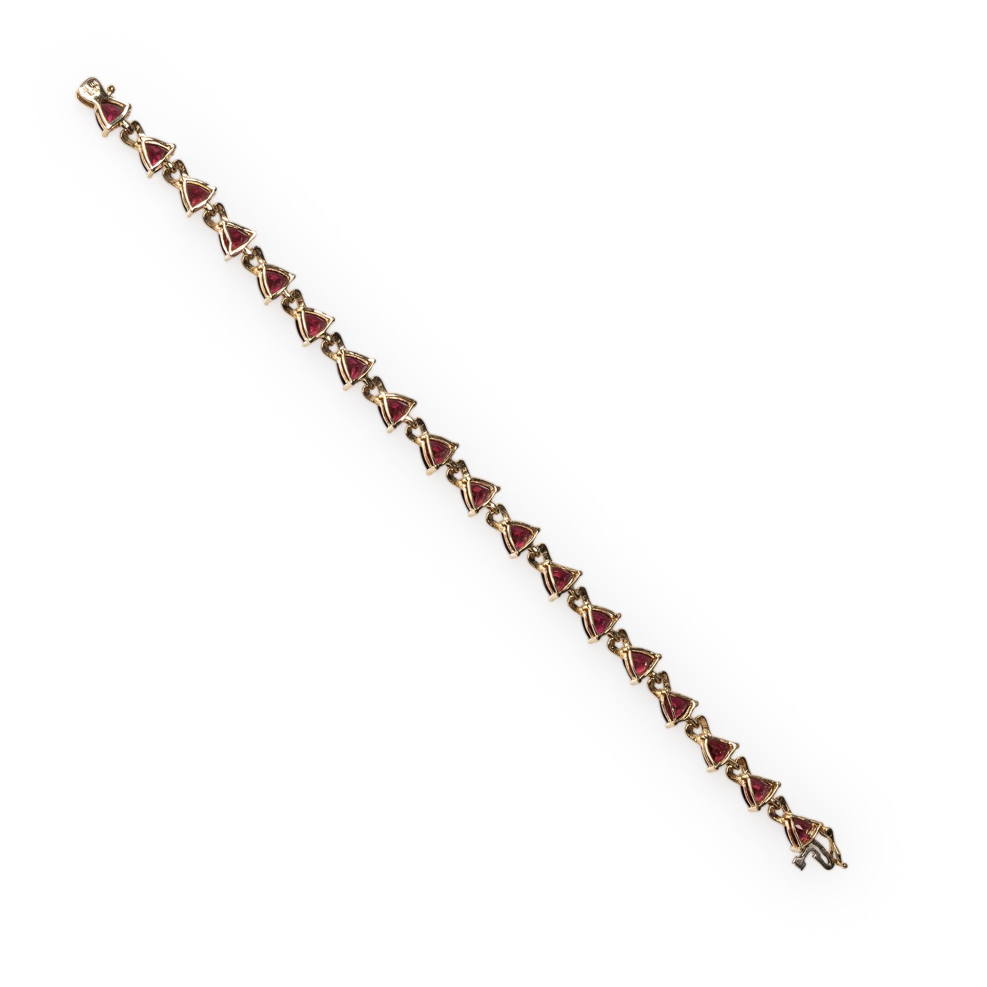 Yellow Gold and Garnet Demi Parure
