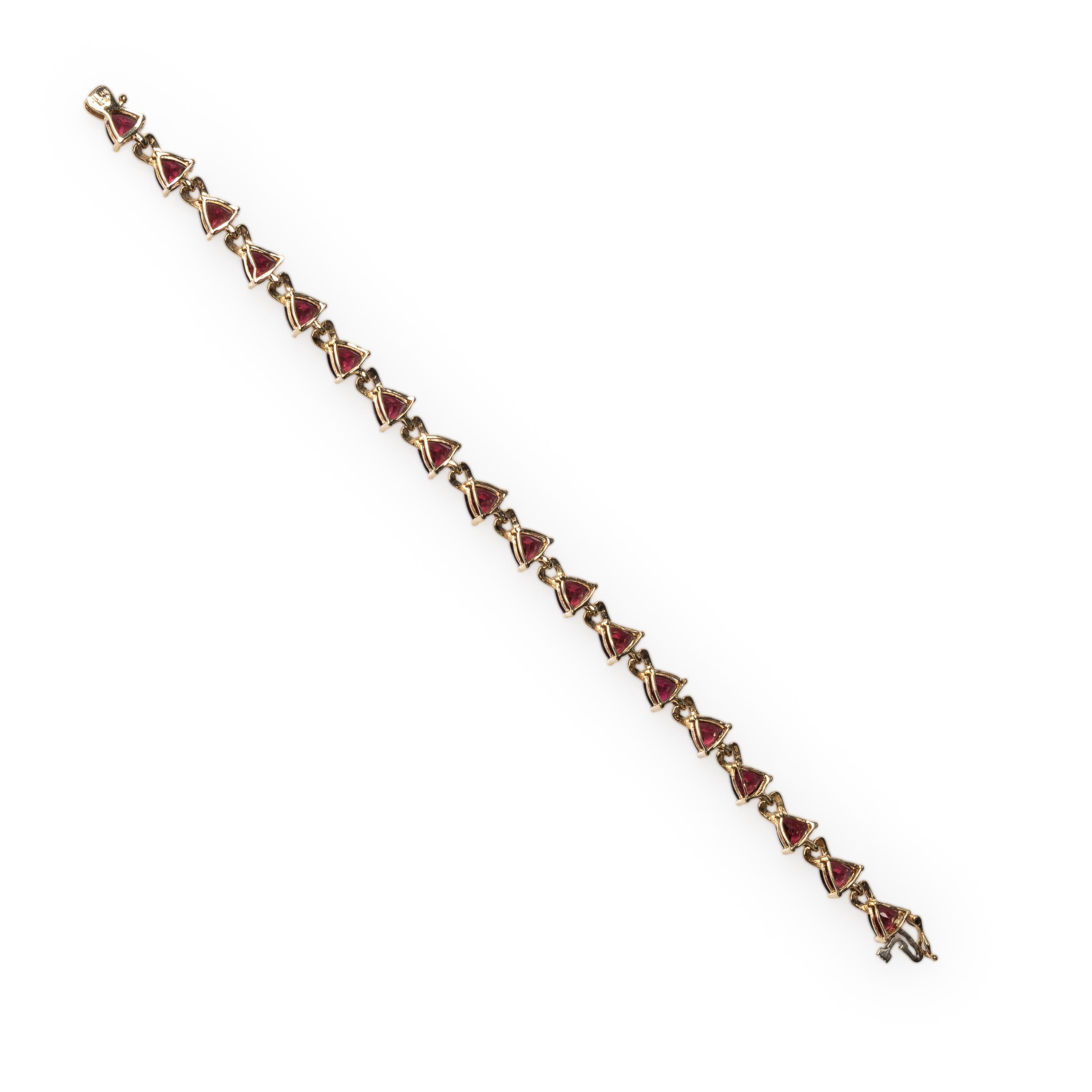 Yellow Gold and Garnet Demi Parure