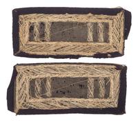 [CIVIL WAR]. A pair of triple border captain of staff shoulder straps.