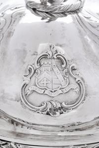 An Important Victorian Silver Presentation Covered Serving Dish of British Railroad Interest