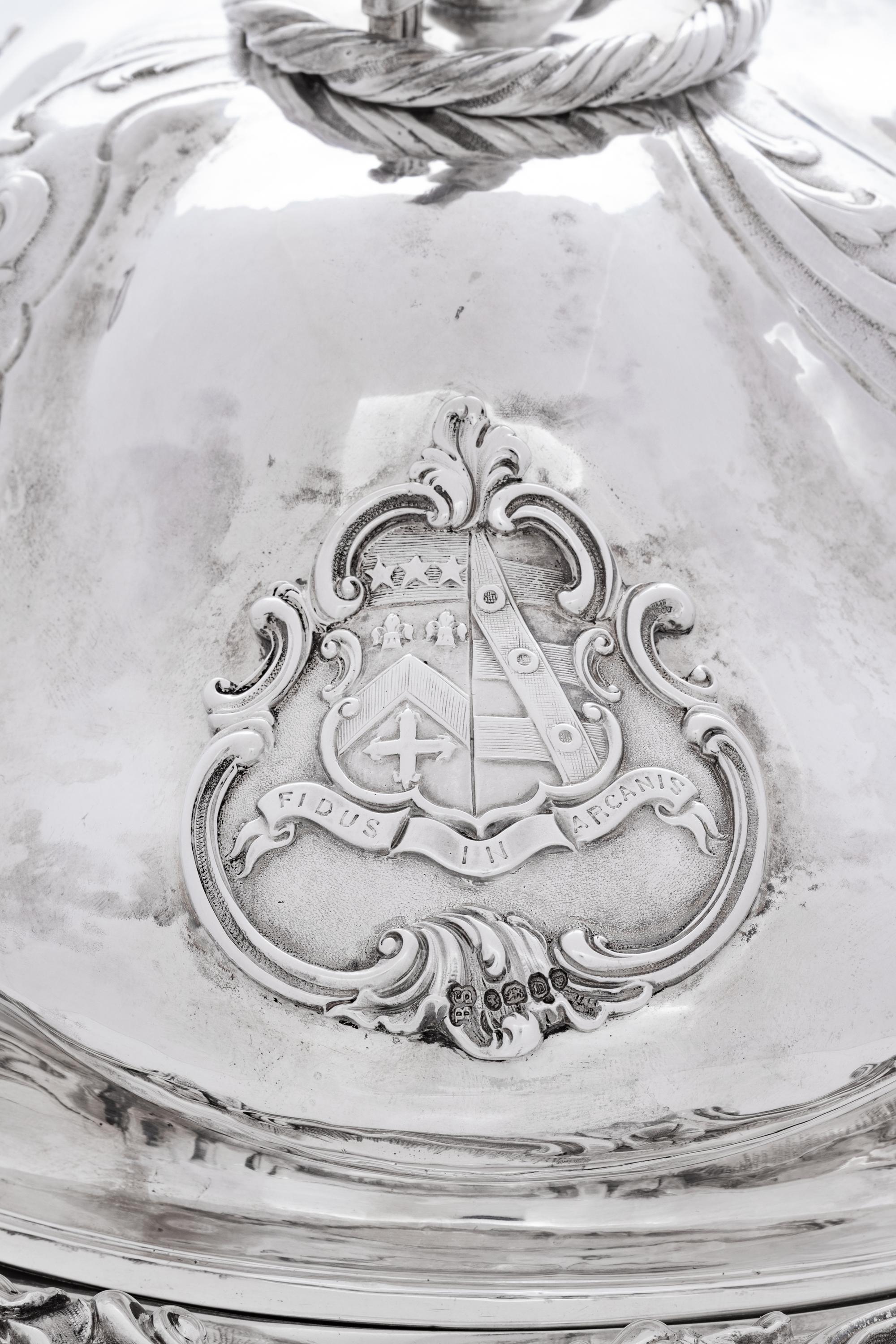 An Important Victorian Silver Presentation Covered Serving Dish of British Railroad Interest