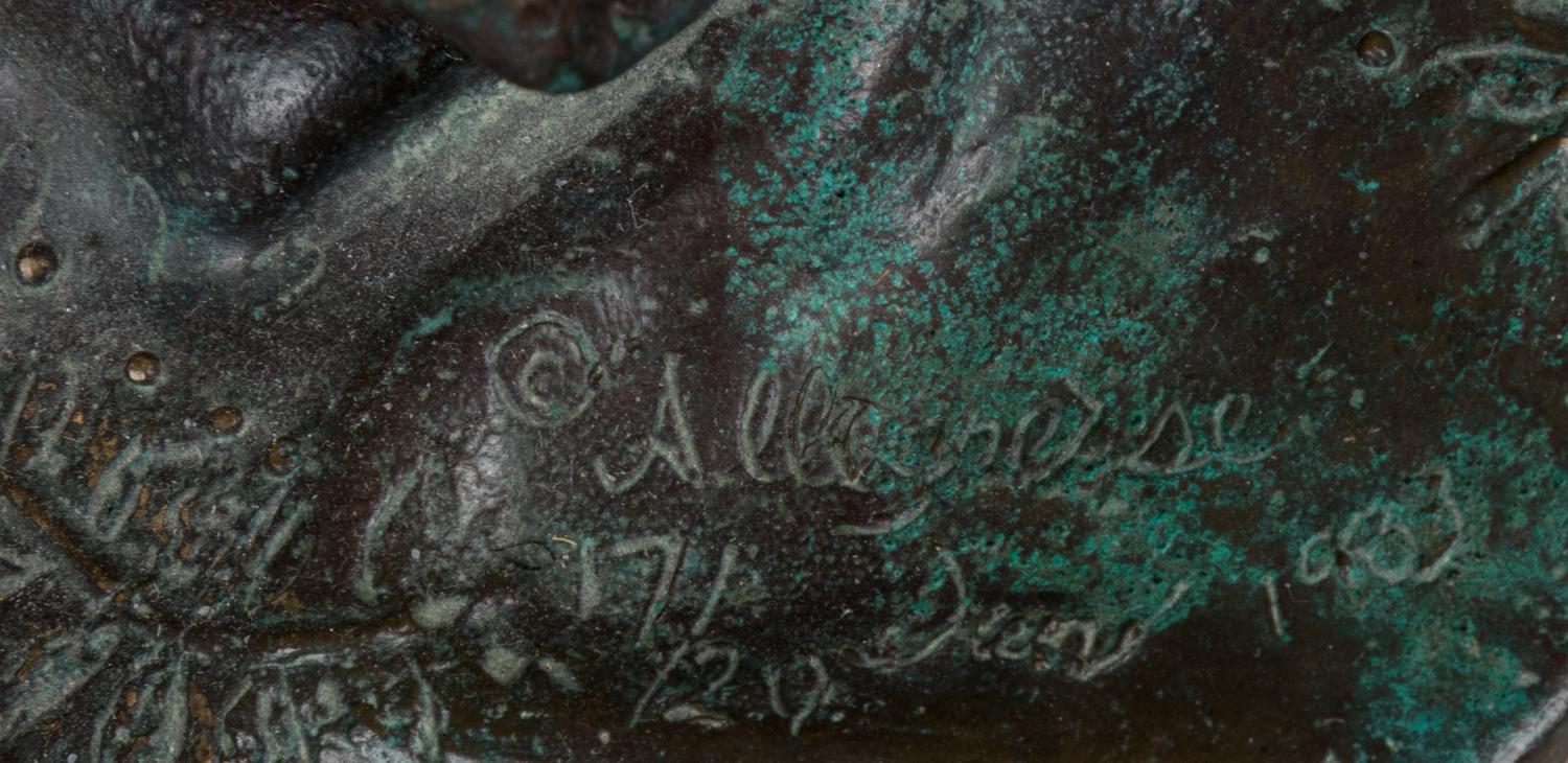 A Continental Bronze Allegresse Sculpture