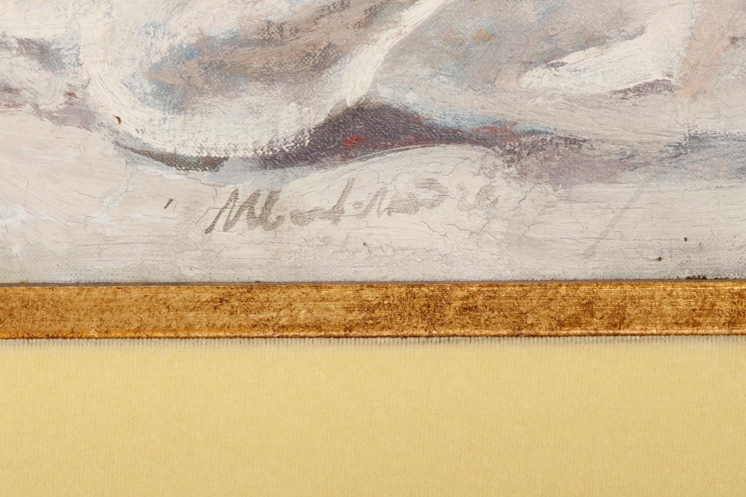 La table de déjeuner devant la treille , c. 1930-1940