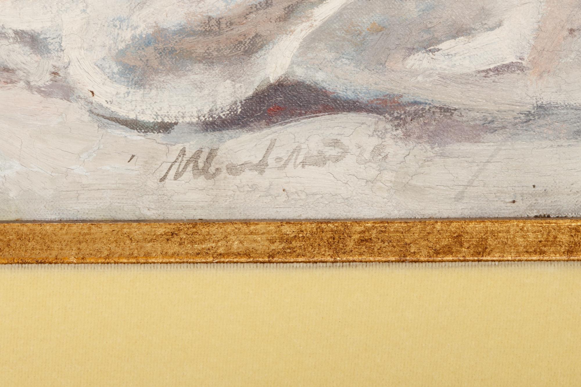 La table de déjeuner devant la treille , c. 1930-1940