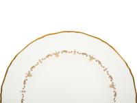 A Royal Worcester Gold Chantilly Porcelain Dinner Service