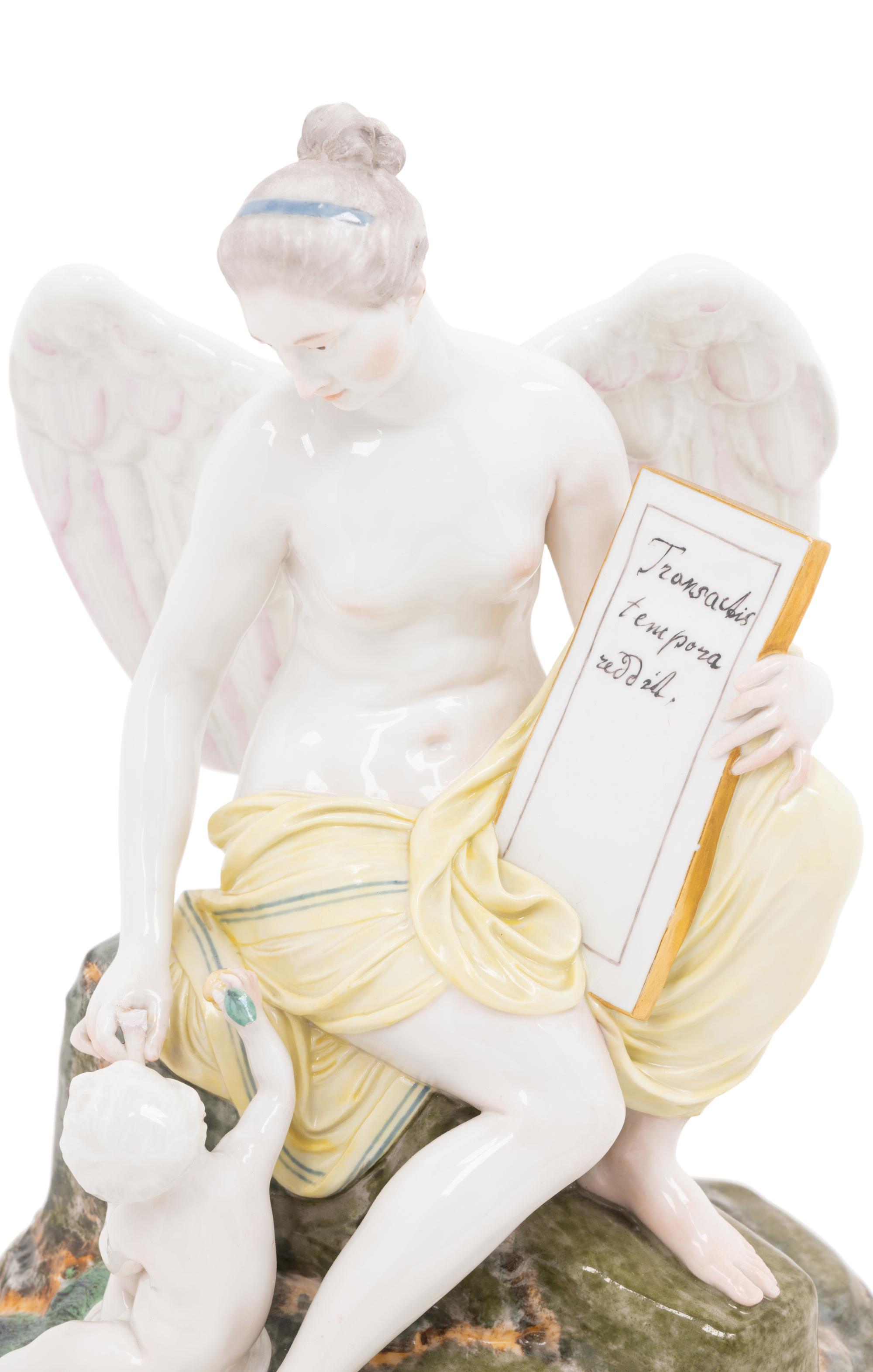 A Höchst Porcelain Figure of Clio