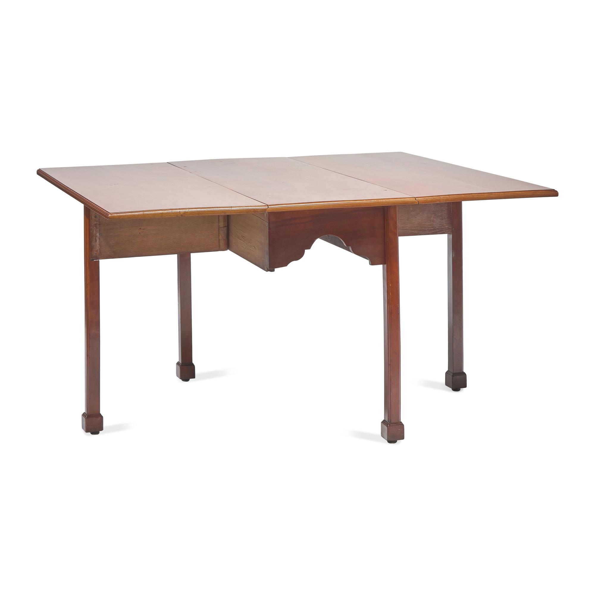 A Chippendale Cherrywood Drop-Leaf Dining Table