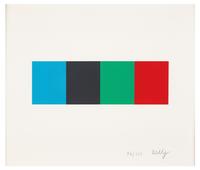 Ellsworth Kelly (American, 1923-2015) — Blue Gray Green Red (from Artists for Obama ) , 2008