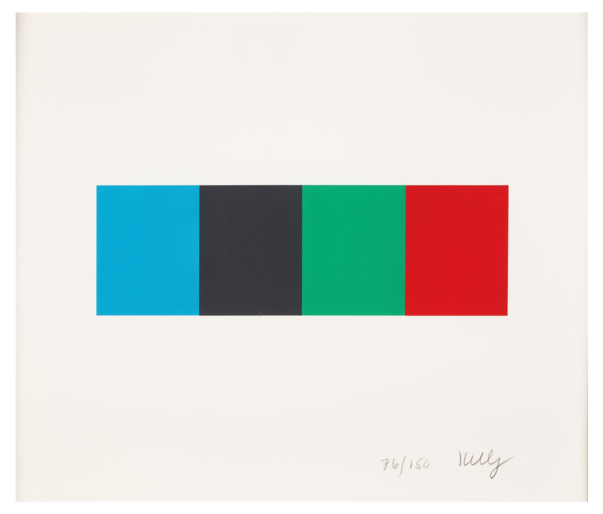 Ellsworth Kelly (American, 1923-2015) — Blue Gray Green Red (from Artists for Obama ) , 2008
