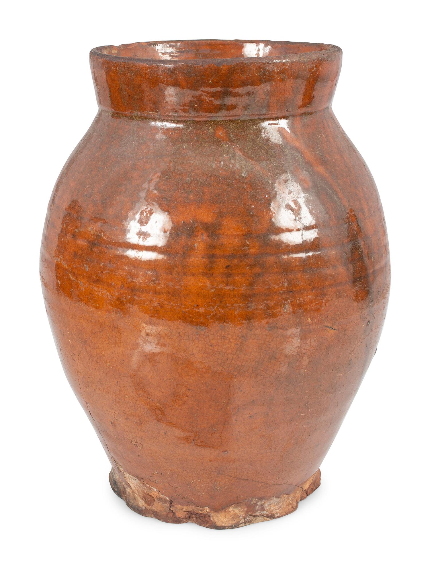 Six Redware Jars