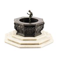 An Italian Grand Tour Bronze and Marble Model of the Palazzo Ducale Fountain