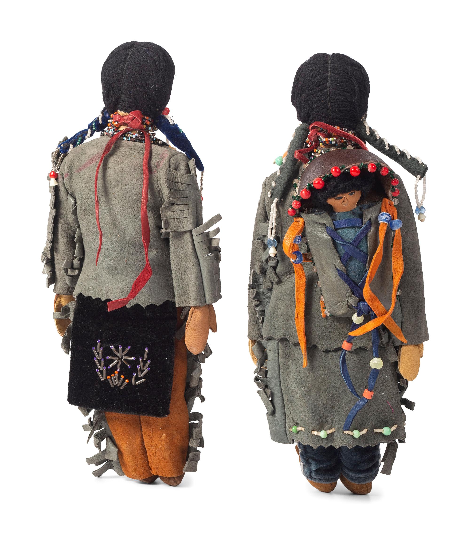 Beaded Hide Dolls