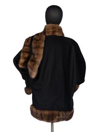 J. Mendel Wool Jacket with Sable Fur Trim