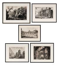 Giovanni Battista Piranesi (Italian, 1720–1778) Five Plates from Vedute di Roma