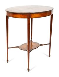 An Edwardian Parquetry Inlaid Side Table — 19TH CENTURY
