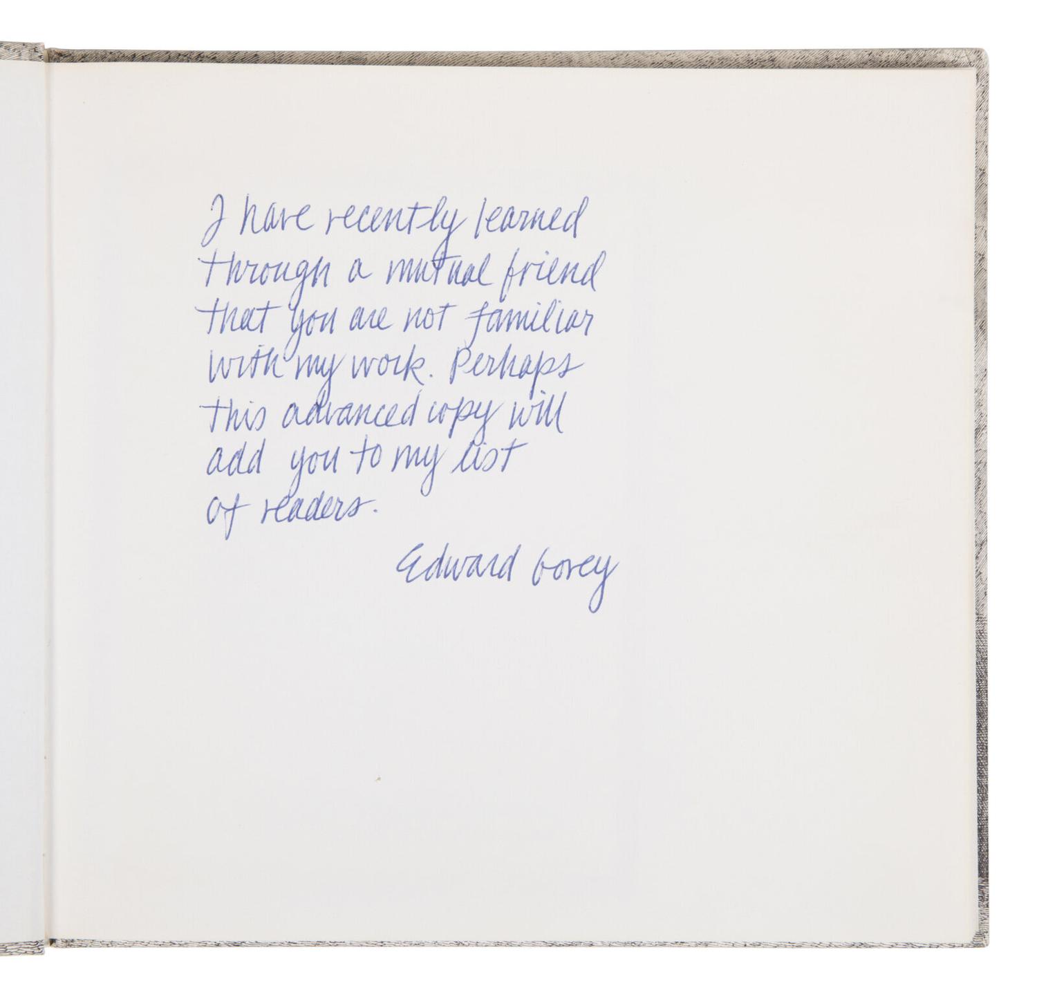 Gorey, Edward (1925-2000). A group of 17 titles, including: