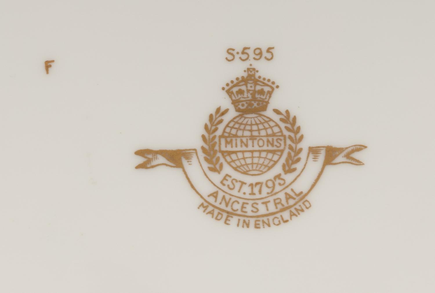 A Mintons Porcelain Dinner Service