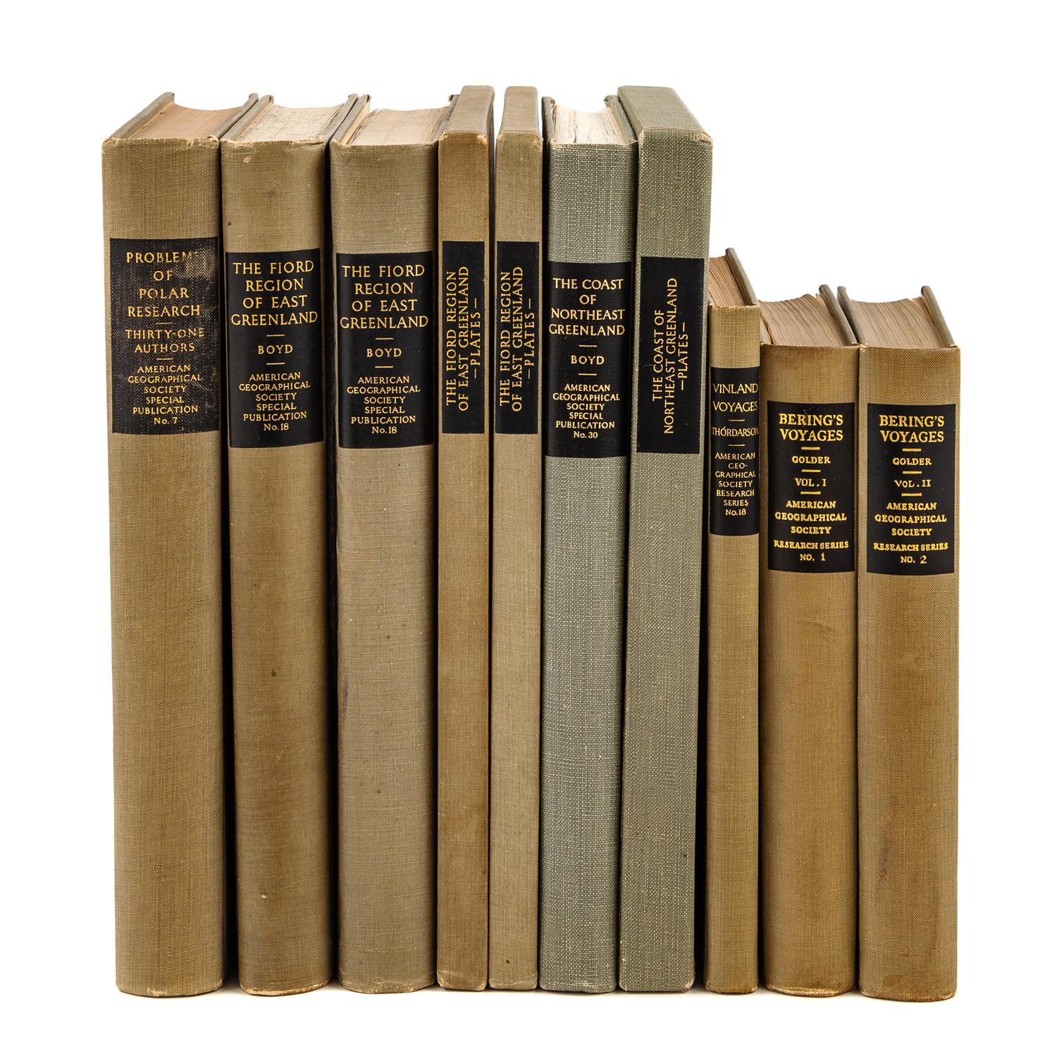 [AMERICAN GEOGRAPHICAL SOCIETY]. A group of 6 works published by the American Geographical Society, comprising: