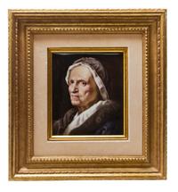 A Berlin (K.P.M.) Porcelain Plaque, Height of plaque 7 3/4 x width 6 3/4 inches.