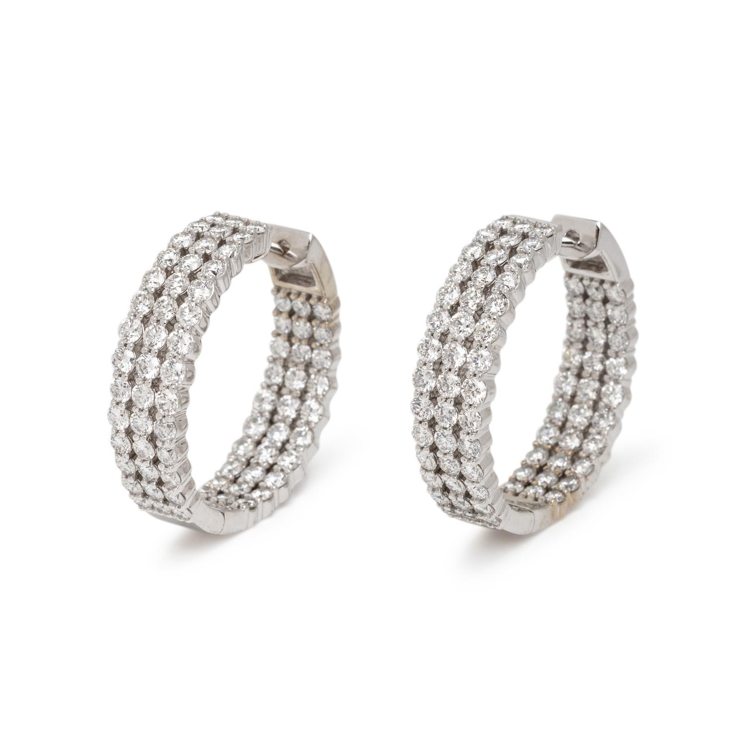 DIAMOND HOOP EARRINGS